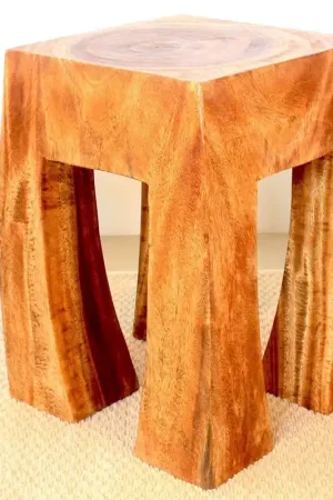 Strata Furniture Blocky Table in Walnut Holiday Sale