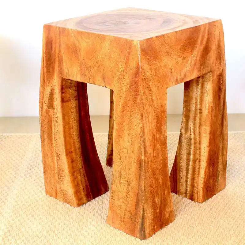 Strata Furniture Blocky Table in Walnut Holiday Sale