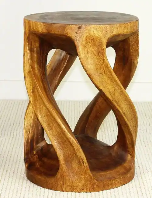 Holiday Sale Strata Furniture Round Wild Circular Twist End Table