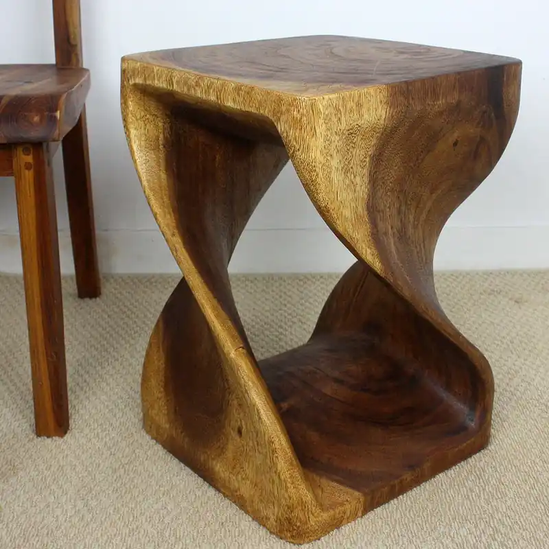 Strata Furniture Twist End Table 14" x 20" Premium