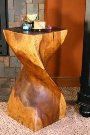 Genuine Strata Furniture Single Twist End Table