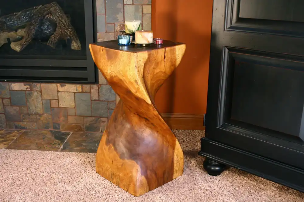 Genuine Strata Furniture Single Twist End Table