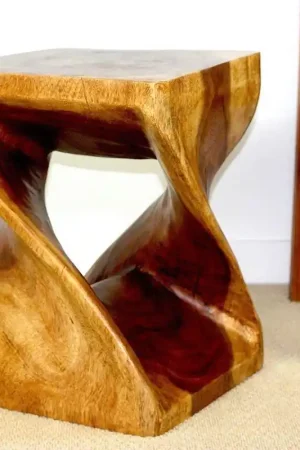 Wholesale Haussmann Twist End Table 20" H - Walnut