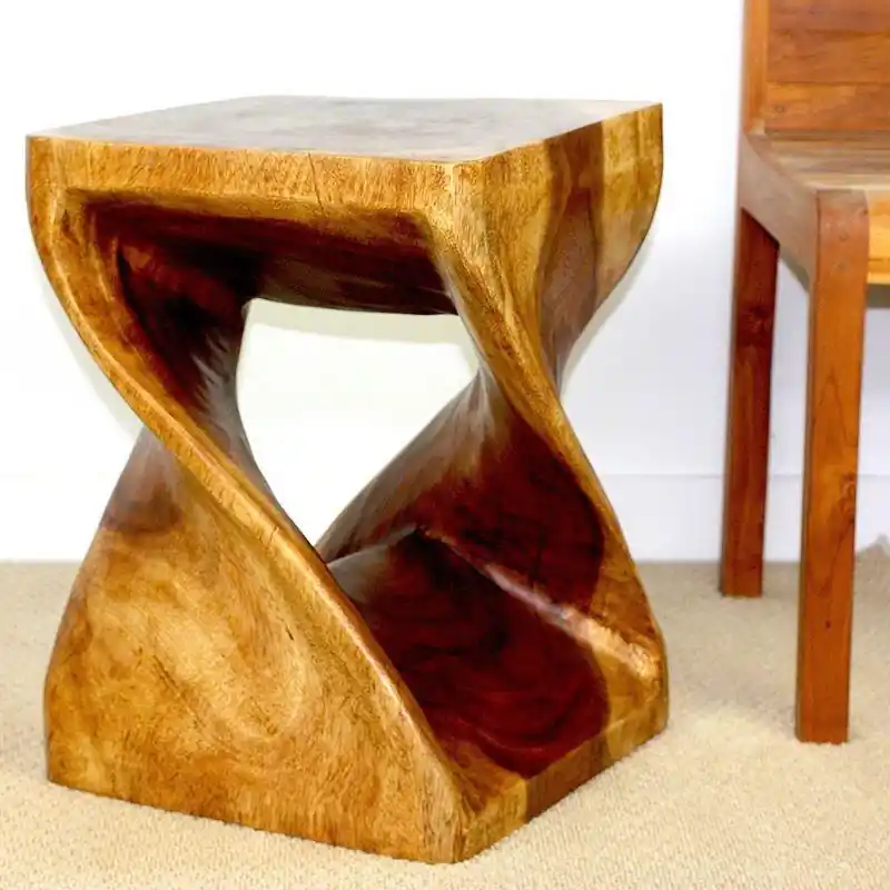 Wholesale Haussmann Twist End Table 20" H - Walnut