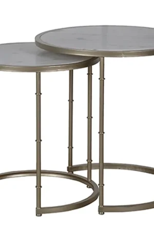 A&B Home Eclipse Stacking Tables - Set Of 2 Certified