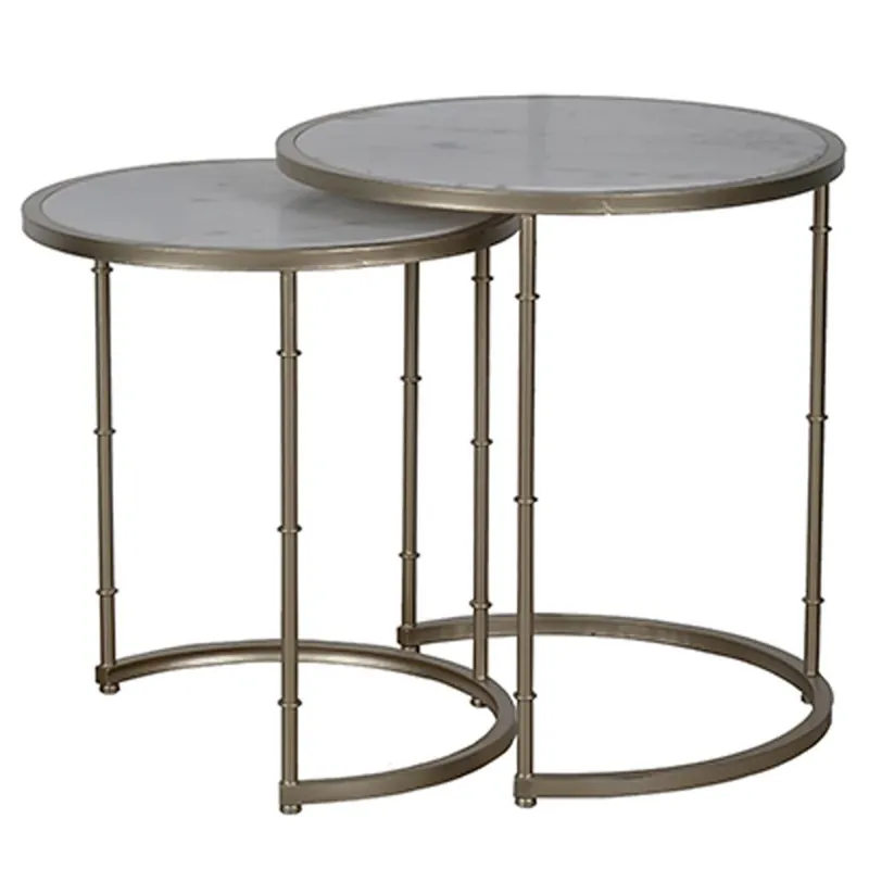 A&B Home Eclipse Stacking Tables - Set Of 2 Certified