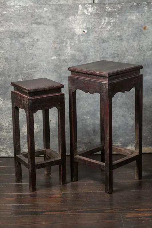 Original Vagabond Vintage Rustic Pine End Tables - Set Of 2