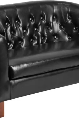 Time-Limited Flash Furniture Hercules Colindale Series Leather Tufted Loveseat