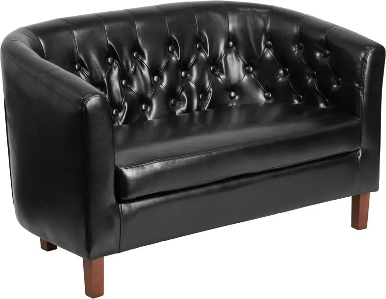 Time-Limited Flash Furniture Hercules Colindale Series Leather Tufted Loveseat