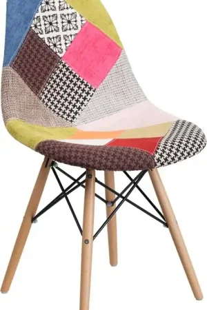 Luxury Flash Furniture, Fabric Chair, Wool, Metal