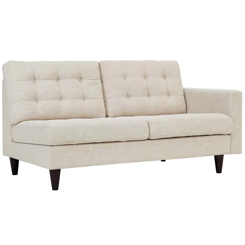 Brand New Modway Empress Right-Facing Upholstered Fabric Loveseat - EEI-2595
