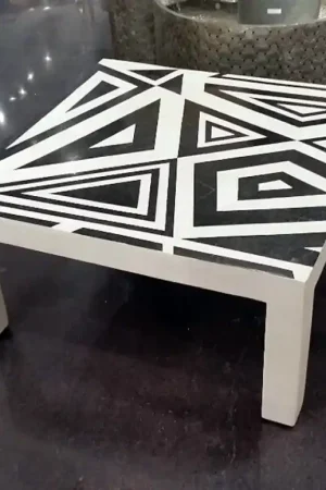 Best Choice Gold Leaf Design Group Craze Coffee Table - Black, White, Natural