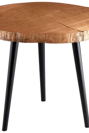 Certified Cyan Design Timber Side Table - Copper