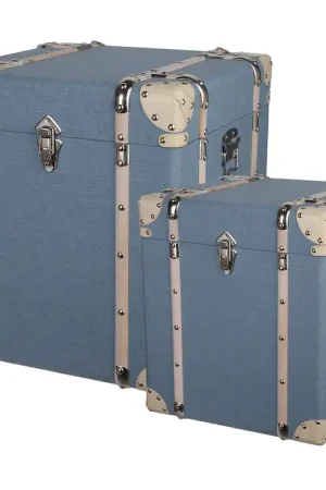 A&B Home Kinsley Storage Cubes Pale Blue - Set Of 2 Today Only