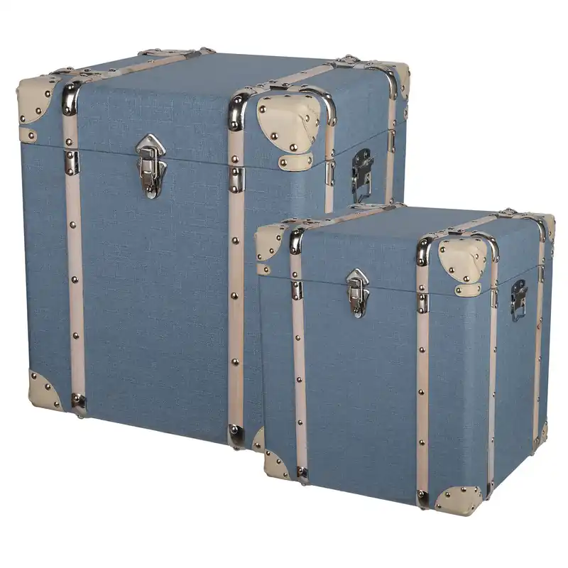 A&B Home Kinsley Storage Cubes Pale Blue - Set Of 2 Today Only