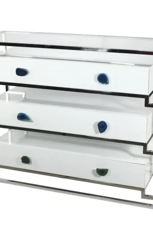 A&B Home Stainless Steel Cabinet With 3 Drawers Cheap