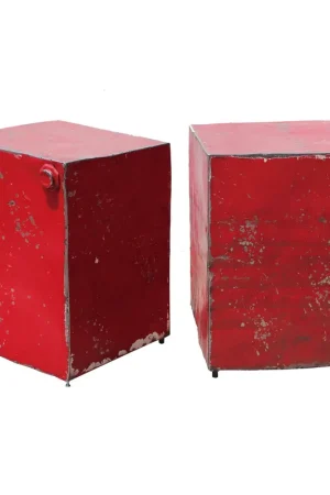 A&B Home Antique Look Metal Cubes - Set Of 2 Free Returns