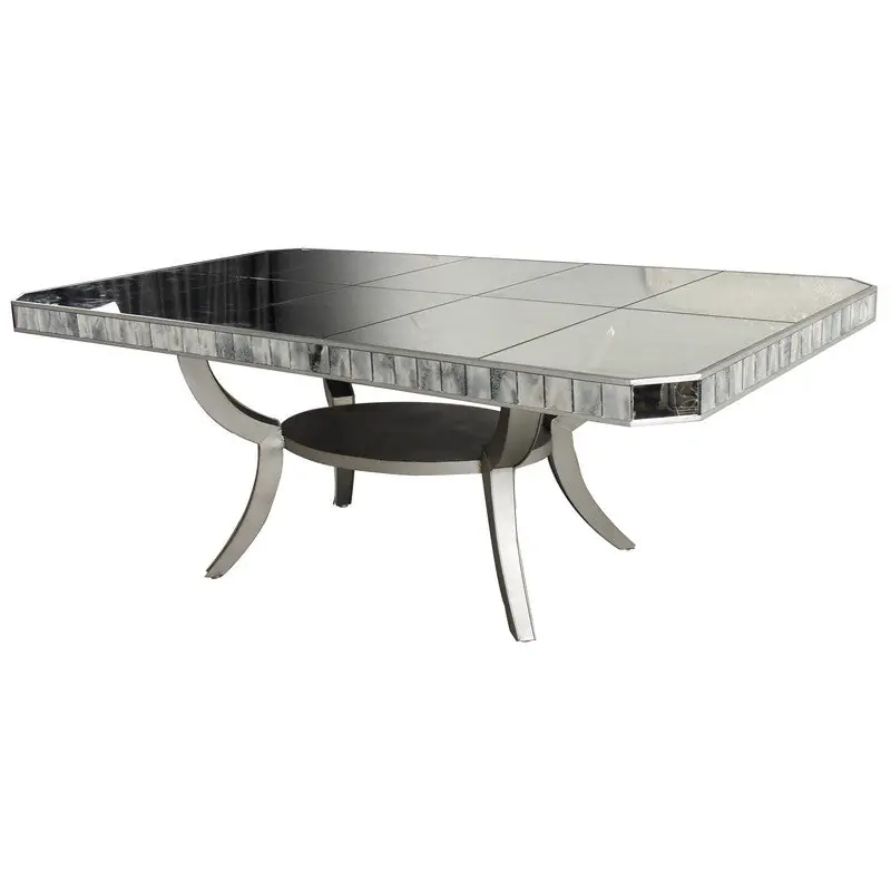 Wholesale A&B Home Metal/Glass Rect. Dining Table