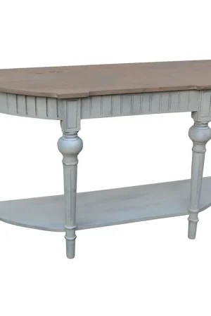 Budget A&B Home Signature Demilune Console Table
