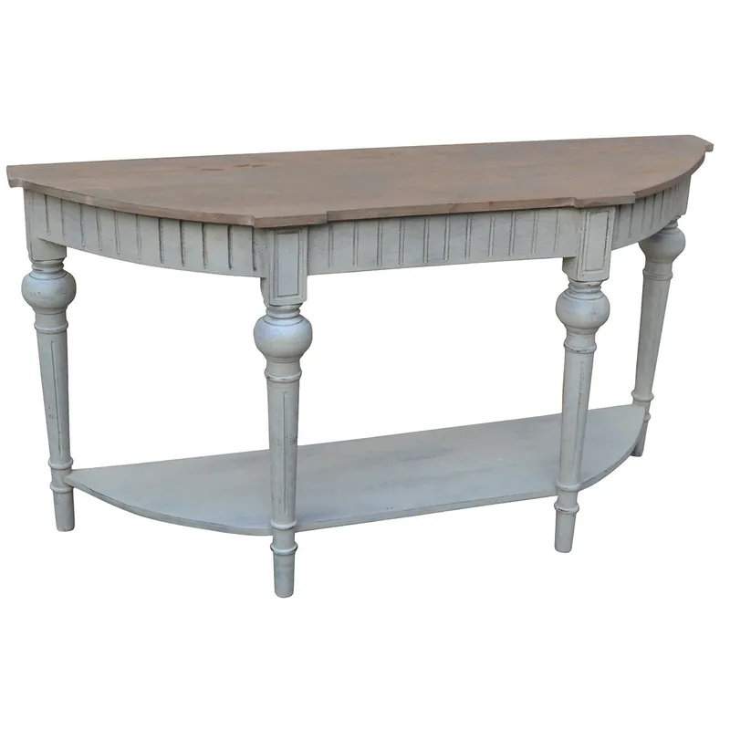 Budget A&B Home Signature Demilune Console Table