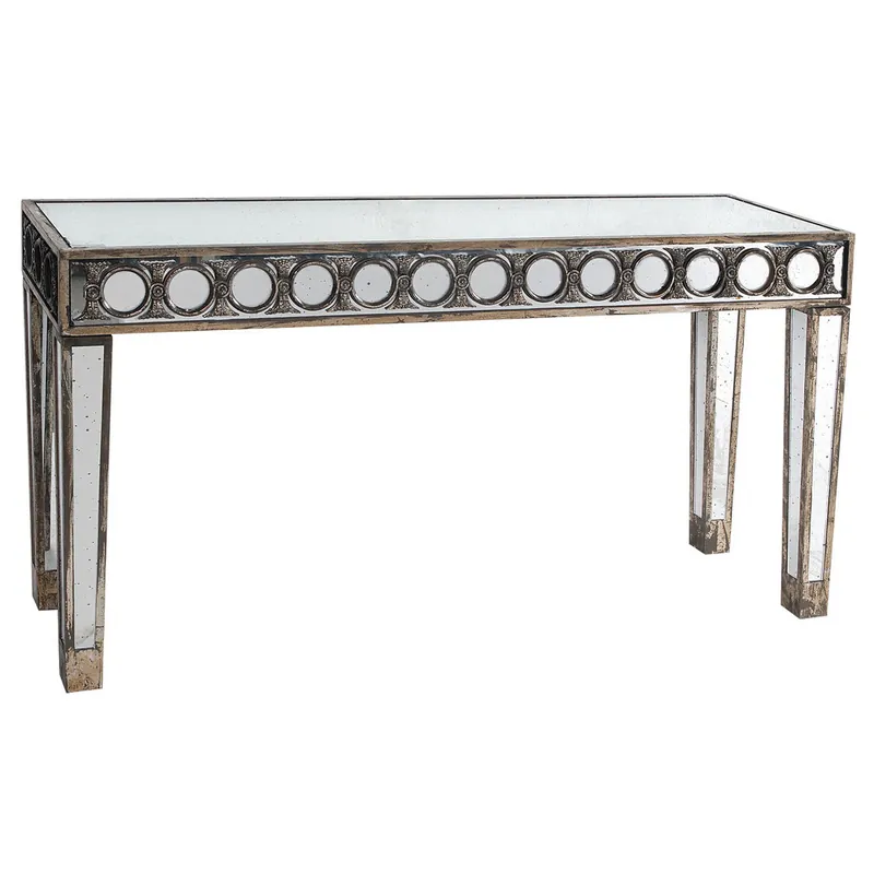 A&B Home Waverly Decorative Mirrored Console Table Save Now