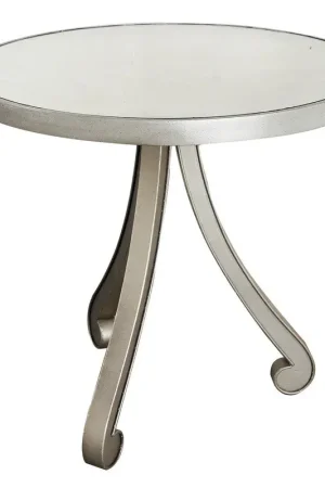 A&B Home Metal/Glass Accent Table Authentic