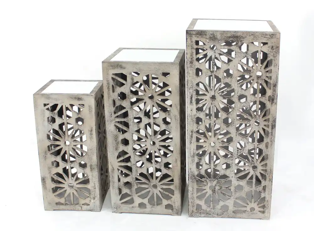 Best Choice Screen Gems S/3 Wood Table - AF-047 -White