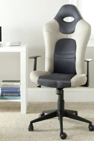 Affordable Safavieh Belinda Desk Chair - Gray, Grey, Beige