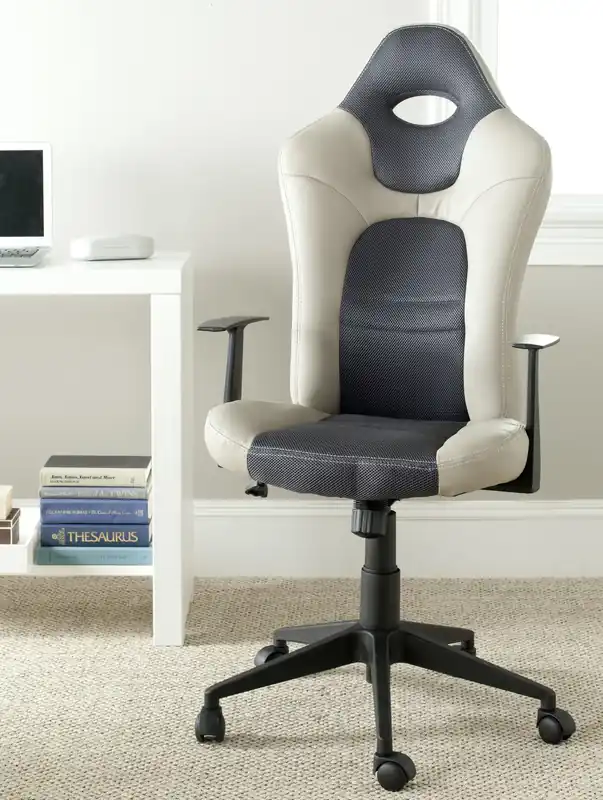 Affordable Safavieh Belinda Desk Chair - Gray, Grey, Beige