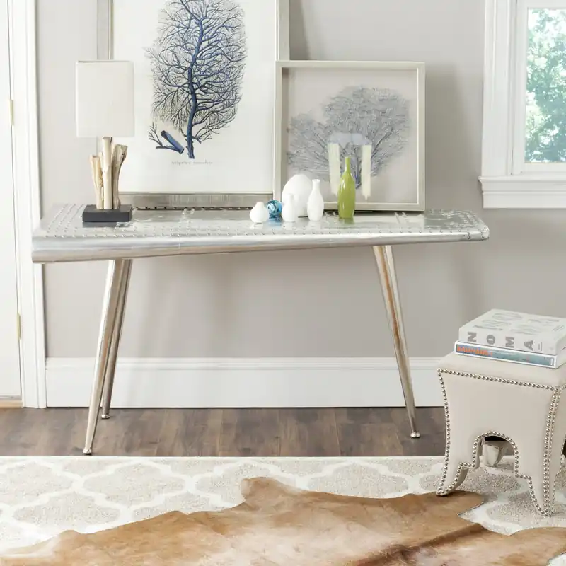 Authentic Safavieh Aviator Console Table - Silver