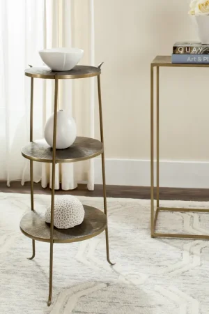 Authentic Safavieh Elda Side Table - Brass