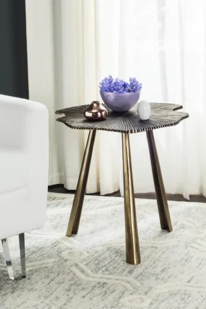 Big Sale Safavieh Portia Leaf Side Table - Brass