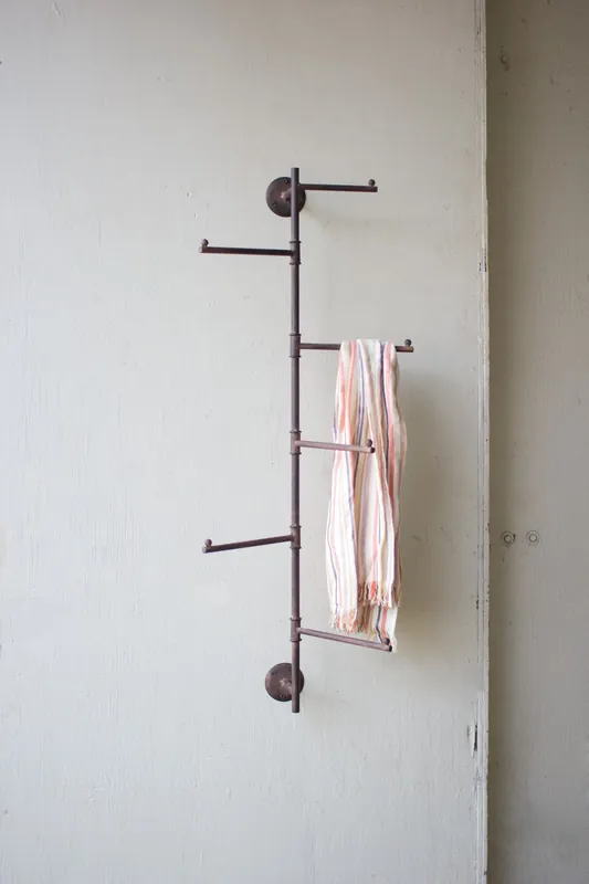 Kalalou Rustic Wall Swivel Coat Rack - Brown Final Sale