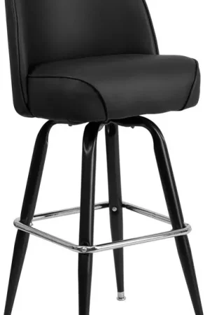 Premium Flash Furniture Metal Barstool With Swivel Bucket Seat