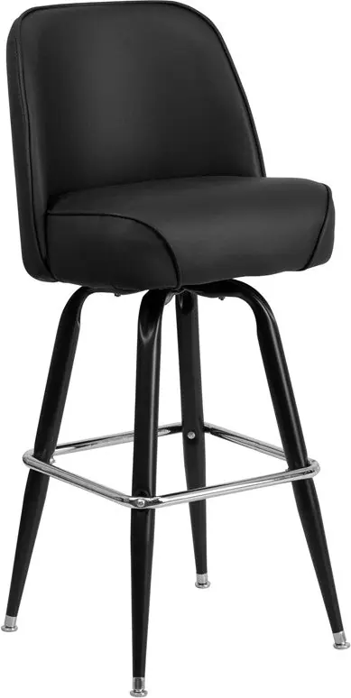 Premium Flash Furniture Metal Barstool With Swivel Bucket Seat
