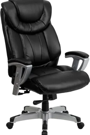 Markdown Flash Furniture GO-1534-BK-LEA-GG Hercules Series Black Leather Execut