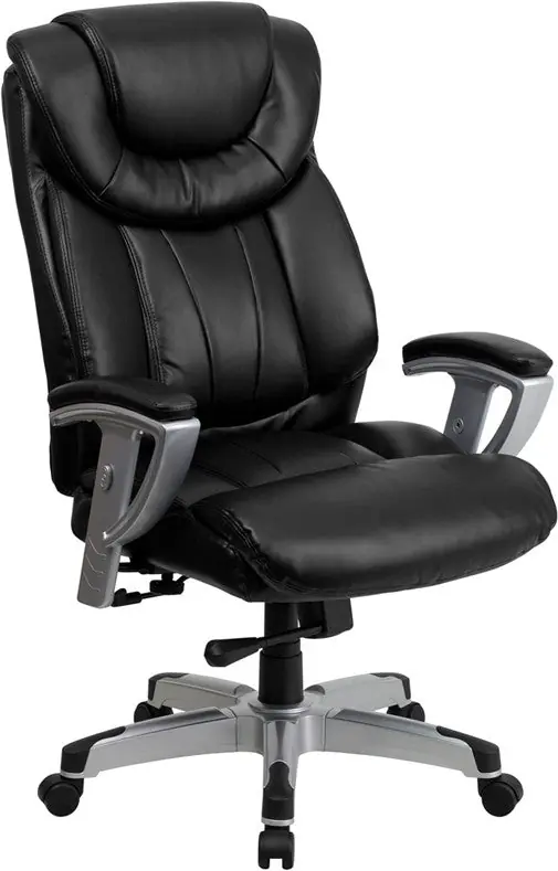 Markdown Flash Furniture GO-1534-BK-LEA-GG Hercules Series Black Leather Execut