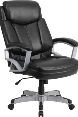 Popular Flash Furniture GO-1850-1-LEA-GG Hercules Series Black Leather Executi