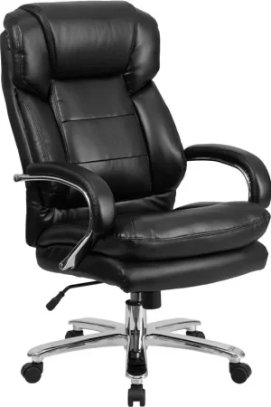 Money Back Guarantee Flash Furniture Hercules Series GO-2078-LEA-GG Black Leather Executive