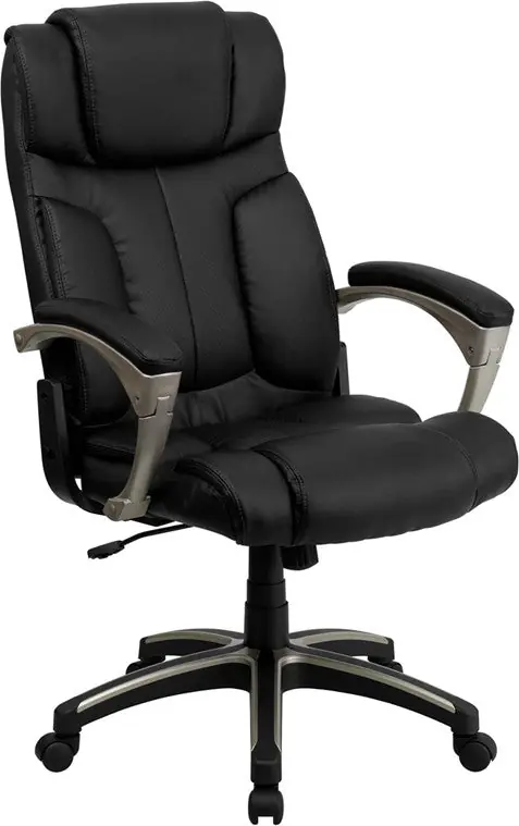 Flash Furniture High Back Folding Black Leather Executive Swivel Office Chair - Flash Sale