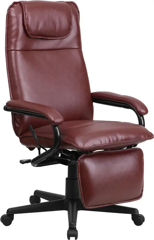 Special Discount Flash Furniture High Back Burgundy Leather Executive Reclining Swivel Office Chair -