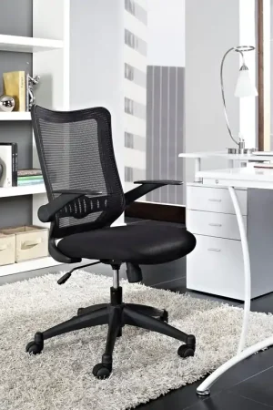 Worldwide Shipping Modway Explorer Mid Back Office Chair - Black - EEI-1104 - Black