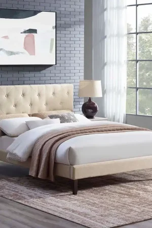 Wholesale Tarah Full Fabric Platform Bed with Squared Tapered Legs By Modway - M