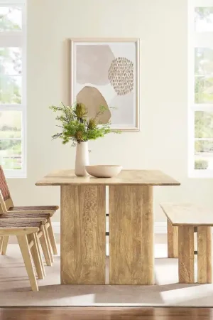 Amistad 86" Wood Dining Table and Bench Set By Modway - EEI-6560 Instant Buy
