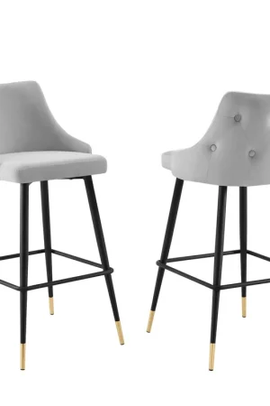 Best Seller Adorn Performance Velvet Bar Stool Set of 2 By Modway - EEI-4595
