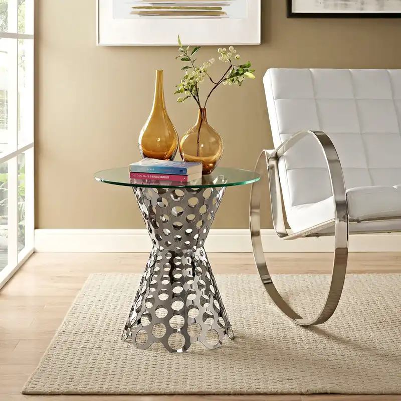 Arrange Glass Top Side Table By Modway - EEI-2106 New Release