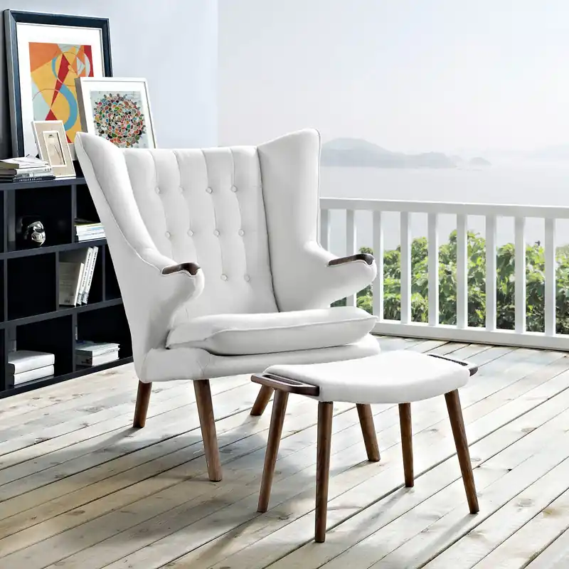 Grab Now Bear Lounge Chair and Ottoman By Modway - EEI-1444