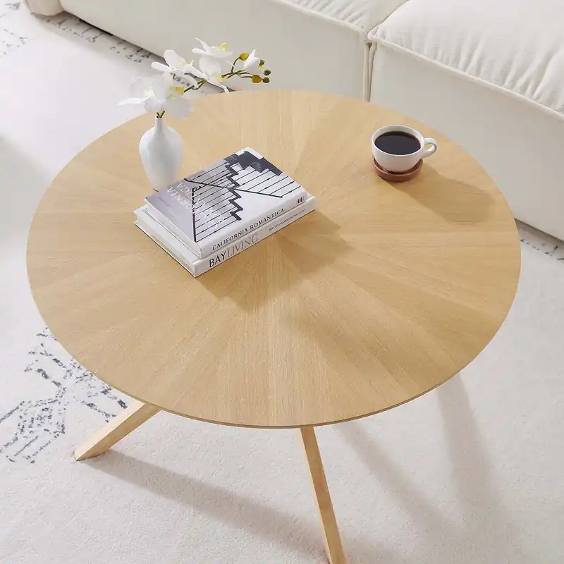 Crossroads Round Wood Coffee Table By Modway - EEI-6557 Authentic