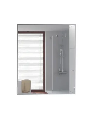 Latest Eviva Sax 24" x 30" Polished Chrome Framed Bathroom Wall-Mounted Mirror
