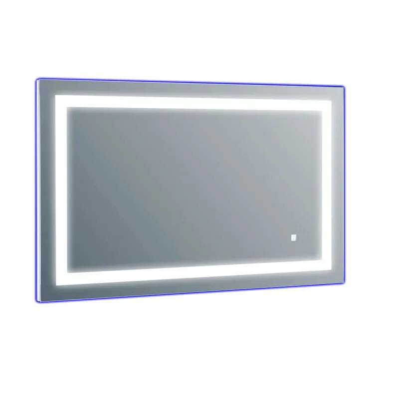 Certified Eviva Deco Piece 60" x 30" Wall-Mounted Bathroom Vanity Mirror with Backlit LED and Frame Lights
